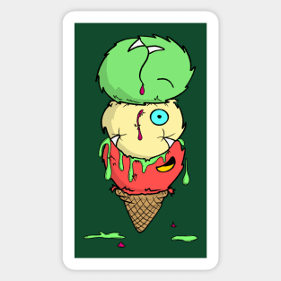 Monster Ice Cream Sticker